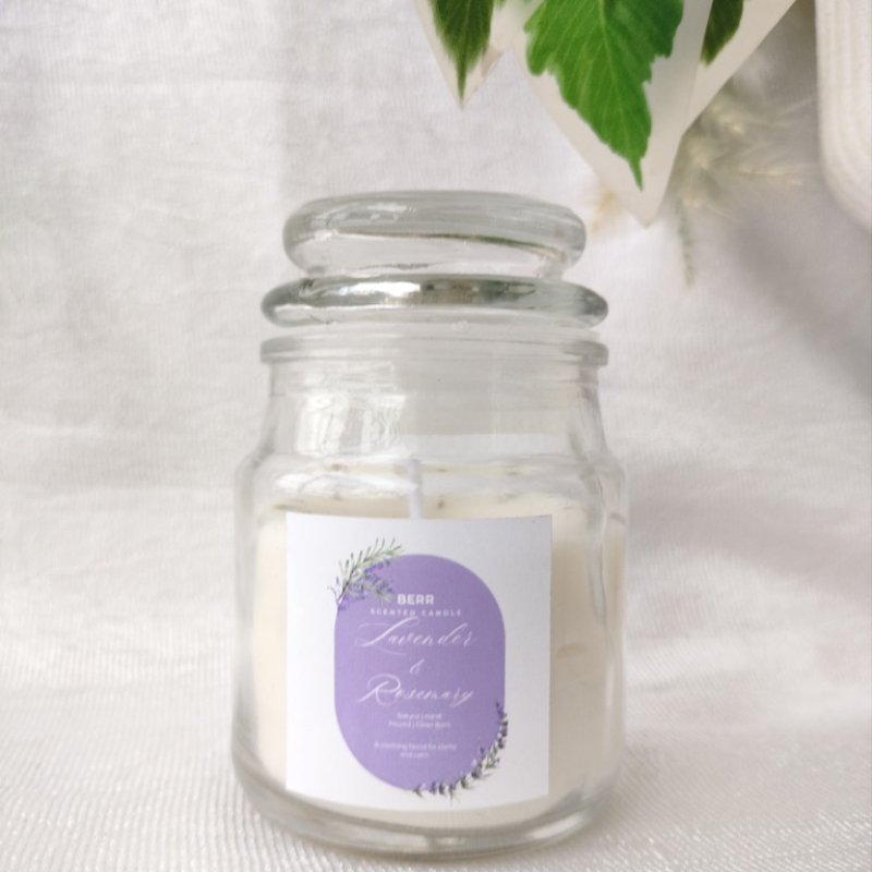 Lavender scented candle