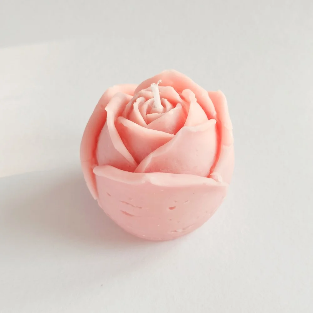 Apricot Rose Candle- Big