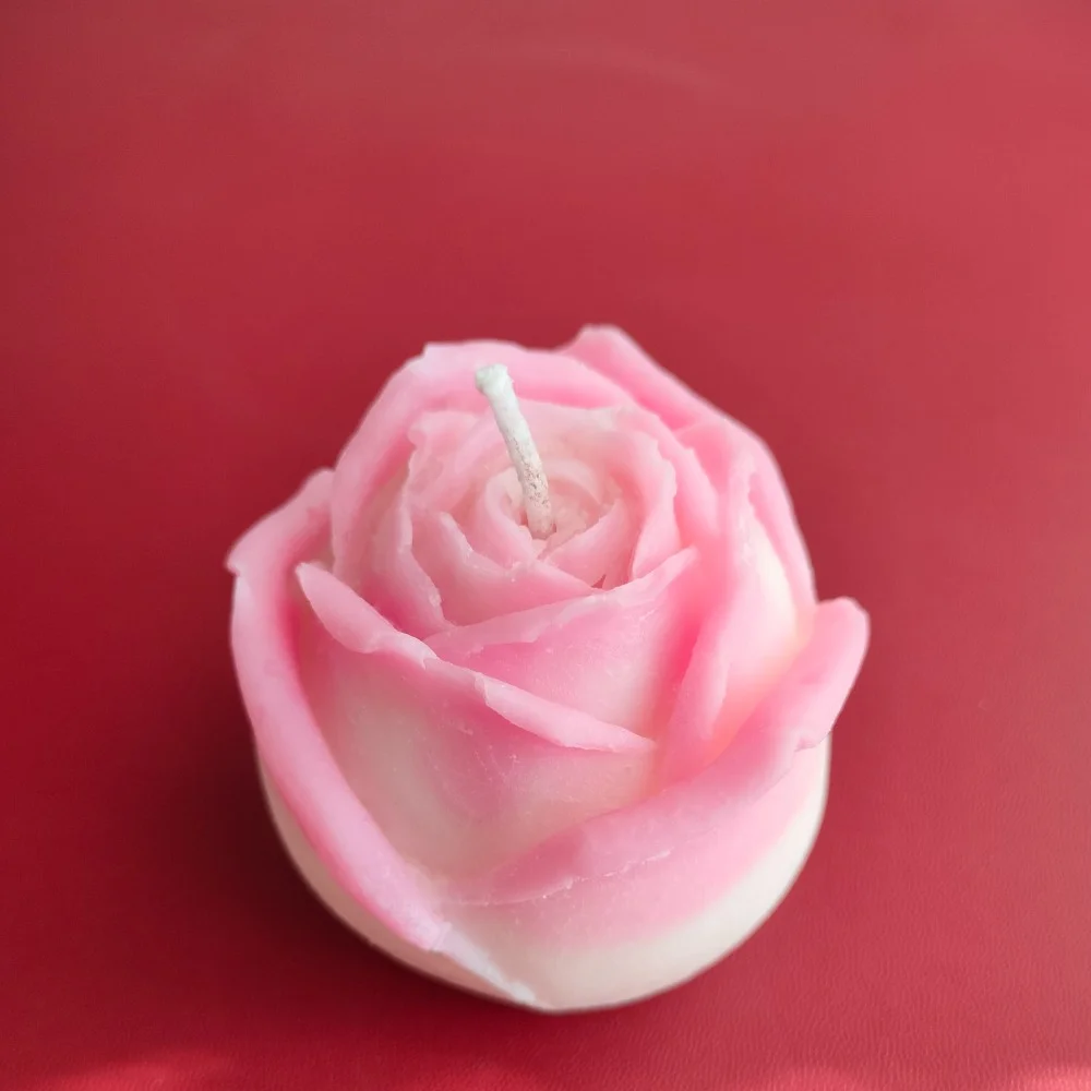 Apricot Rose Candle- Big