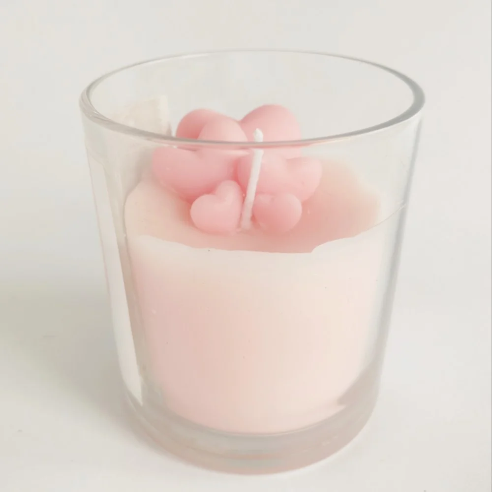 Twin Heart Decor Candle Jar